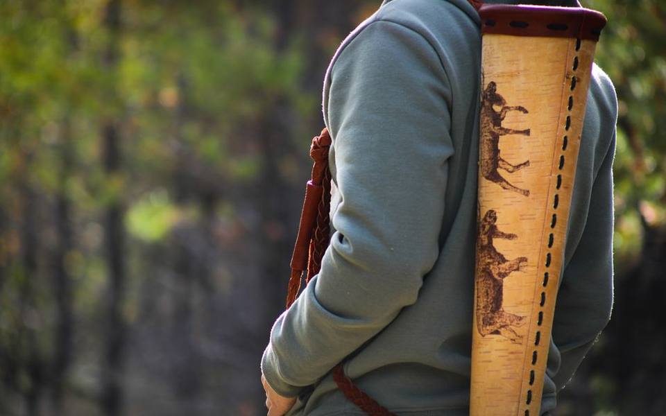 Traditional Archery Quivers and Back Systems